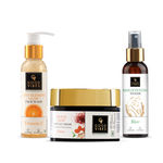 Buy Good Vibes Blemish Free Skin Combo| Vitamin C Glow Face Wash (120 ml) + Rice Brightening Toner (120 ml) + Ubtan De-tan Glow Light Day Cream (50 g) | Depigmentation, Glow, Even Skin - Combo of 3 - Purplle
