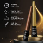 Buy FACES CANADA Ultime Pro Matte Play Eyeliner - Gold, 2.5 ml | Quick Dry | Shimmer Finish | 24 Hr Long Lasting Formula | Precise Felt Tip | Highly Pigmented | Waterproof, Smudgeproof & Sweatproof - Purplle