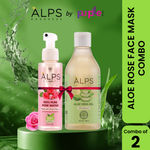 Buy Alps Goodness Aloe Rose Face Mask Combo with Aloe Vera Gel (300 ml) & 100% Natural Rose Water (100 ml) Combo of 2 - Purplle