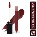 Buy Ronzille Weightless Mousse Lipstick Long Smash Infused with Jojoba Oil-05 - Purplle