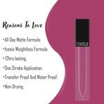 Buy Ronzille Weightless Mousse Lipstick Long Smash Infused with Jojoba Oil-09 - Purplle