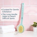 Buy GUBB 2 IN 1 Loofah With Handle Back Scrubber | Dual Sided Exfoliating For Cleanse, Exfoliate & Massage - Soft Nylon Bristles, Effectively Clean Knees, Elbow & Ankle (Assorted) 1 pc - Purplle