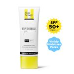 Buy SunScoop Invisible Primer Sunscreen Gel SPF 50 PA+++ | SPF 50 Gel Sunscreen for Dry & Oily Skin | Transparent Primer-Like Finish | Rice Extract & Vitamin E to Minimise Pores | Broad Spectrum, Non Comedogenic & No White Cast | For Women & Men | 45 gm - Purplle