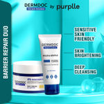 Buy DERMDOC by Purplle 1% Ceramides * & 0.1% Hyaluronic Acid Gentle Foaming Face Wash (80 ml) | 4% Niacinamide Face Cream for Clear & Bright Skin (50 gm) Combo of 2 - Purplle
