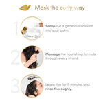 Buy Dove Beautiful Curls Deep Moisture Miracle Hair Mask, Sulphate Free, No Parabens & Dyes, Mask for Curly Hair, With Tri-Moisture Essence for smooth, shiny, bouncy curls (300 ml) - Purplle
