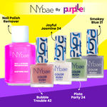 Buy NY Bae Color Rush Nail Paint Set + Remover - Pretty Pastels 08| Chip Resistant |Acetone Free | Long Lasting | Quick Dry | Glossy Gel Nail Paint Combo (5.6 ml*4) + Nail Polish Remover (30 ml) Combo of 2 - Purplle
