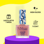 Buy NY Bae Color Rush Nail Paint Set + Remover - Pretty Pastels 08| Chip Resistant |Acetone Free | Long Lasting | Quick Dry | Glossy Gel Nail Paint Combo (5.6 ml*4) + Nail Polish Remover (30 ml) Combo of 2 - Purplle