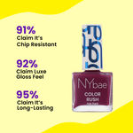 Buy NY Bae Color Rush Nail Paint Set + Remover - Maroon Mania 12 | Chip Resistant | Acetone Free | Long Lasting | Quick Dry | Glossy Gel Nail Paint Combo (5.6 ml*4) + Nail Polish Remover (30 ml) Combo of 5 - Purplle
