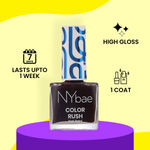 Buy NY Bae Color Rush Nail Paint Set + Remover - Dazzling Chromes 13 | Acetone Free | Chip Resistant | Long Lasting | Quick Dry | Glossy Gel Nail Paint Combo (5.6 ml*4) + Nail Polish Remover (30 ml) - Purplle