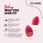 Buy MARS Master Blender for Makeup | Dual-Sided Excellence | Flat for Precision | Premium Material | Durable | Less Product Absorption | Slant Shaped For Even Application 1 Pc - Purplle