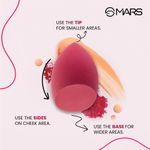 Buy MARS Master Blender for Makeup | Dual-Sided Excellence | Flat for Precision | Premium Material | Durable | Less Product Absorption | Slant Shaped For Even Application 1 Pc - Purplle