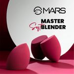 Buy MARS Master Blender for Makeup | Dual-Sided Excellence | Flat for Precision | Premium Material | Durable | Less Product Absorption | Slant Shaped For Even Application 1 Pc - Purplle