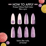 Buy Lakme Glitterati Collection Nail Paint Lavender Glam 6 ml - Purplle