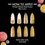 Buy Lakme Glitterati Collection Nail PaintDusty Gold 6 ml - Purplle