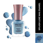 Buy FACES CANADA Ultime Pro Splash Luxe Nail Enamel - Aquamarine Aura (L66), 12 ml | Glossy Finish | Quick Drying | Long Lasting | High Shine | Chip Defiant | Even-Finish | Vegan | Non-Toxic | Ethanol-Free - Purplle