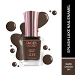 Buy FACES CANADA Ultime Pro Splash Luxe Nail Enamel - Dark Cocoa (L41), 12 ml | Glossy Finish | Quick Drying | Long Lasting | High Shine | Chip Defiant | Even-Finish | Vegan | Non-Toxic | Ethanol-Free - Purplle