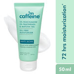 Buy mCaffeine 5% Niacinamide, 5% Panthenol & Matcha Tea Oil-Free Moisturizer | Reduces Acne Marks, Hydrates | For Oily, Acne Prone Skin - 50 ml - Purplle