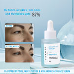 Buy Glamveda 1% Copper peptide with Multi peptide & hyaluronic acid Advance Age Support Face Serum | Reduces signs of ageing, Boosts collagen, reduces & smoothens wrinkle| Restores youthfull glow| All Skin Types 30 ml - Purplle