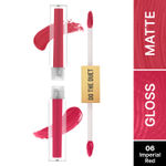Buy Swiss Beauty Select Do The Duet Lipstick | Matte Liquid Lipstick + Tinted Gloss | Infused with Vitamin E and Jojoba Oil |6 Imperial Red 3 ml - Purplle
