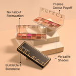 Buy Swiss Beauty Select 12 shades Eyeshadow Palette | Mattes + Shimmers + Metallics |1 Slow Days 10 gm - Purplle