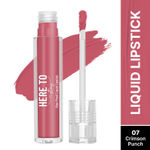 Buy Swiss Beauty Select Here To Stay Liquid Matte Lipstick with Kiss-Proof Formula | Infused with Vitamin E | Non-Transfer , Smudgeproof | 12-18 Hrs Stay 07 Crimson Punch 3 ml - Purplle