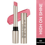 Buy Swiss Beauty Select High On Shine Creamy Lipstick | With Mirror-shine finish | Enriched with Vitamin E |3 Pink Sorbet 1 gm - Purplle