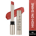Buy Swiss Beauty Select High On Shine Creamy Lipstick | With Mirror-shine finish | Enriched with Vitamin E |5 Royale Red 1 gm - Purplle