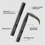 Buy RENEE Browfill Eyebrow Pen- Black Waterproof & Smudge-proof One Swipe Application with Micro Precision Natural & Long-lasting Finish For Denser & Fuller Eyebrows Easy to use Cruelty-free,1 ml - Purplle
