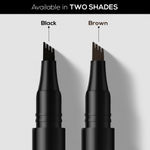 Buy RENEE Browfill Eyebrow Pen- Black Waterproof & Smudge-proof One Swipe Application with Micro Precision Natural & Long-lasting Finish For Denser & Fuller Eyebrows Easy to use Cruelty-free,1 ml - Purplle