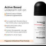 Buy Minimalist Nonapeptide + AHA 06% Underarm Roll On Controls Odour & Fades Darkness 40 ml - Purplle