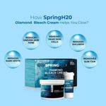 Buy SPRING H2O FRANCE Diamond Bleach Cream Deep Cleansing & Intracellular Impact | Infused Pro Vitamin B5 | All Skin Types | 300 gm - Purplle