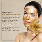 Buy SPRING H2O FRANCE Gold Bleach Cream Deep Cleansing & Intracellular Impact | Infused Pro Vitamin B5 | All Skin Types | 300 gm - Purplle