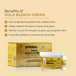 Buy SPRING H2O FRANCE Gold Bleach Cream Deep Cleansing & Intracellular Impact | Infused Pro Vitamin B5 | All Skin Types | 300 gm - Purplle