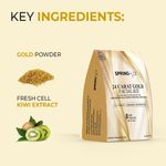 Buy SPRING H2O FRANCE 24 Carat Gold Facial Kit 80 gm| 2 in 1 Formula Brightning+Sun Protection| Enriched with Fresh Cell KIWI Extract and Gold Powder|Simple 8 Step - Purplle