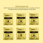Buy SPRING H2O FRANCE Gold Facial Kit 60 gm| 2 in 1 Formula Brightning+Repair | Enriched with Witch Hazel Extract and Gold Powder| Simple 6 Step - Purplle
