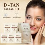 Buy SPRING H2O FRANCE D-TAN Facial Kit 50 gm| 2 in 1 Formula Brightning+Repair | Enriched with Organic Licorice Extract and AHA| Simple 5 Step - Purplle