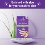 Buy Bombae 8 Body Wax Strips - Sensitive Skin 7.5*15.5 cm each - Purplle