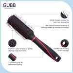 Buy GUBB Styling Hair Brush, Flat Hair Brush for Hair Styling - Vogue Range, Colour may vary 1 Pc - Purplle