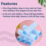 Buy GUBB Hair Rollers Small - 6 Hair Curlers - 6 Pcs - Purplle
