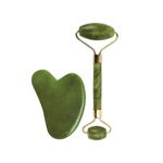 Buy Saturn by GHC Jade Roller & Gua Sha Massage Kit made of Natural Jade Stone, That Improves Facial Micro Circulation, Reduces Puffiness & Wrinkles, Improves Skin Elasticity 1 pc - Purplle