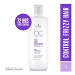 Buy Schwarzkopf Professional Bonacure Frizz Away Conditioner with Babassu Oil For Dry and Frizzy Hair 1000ml - Purplle
