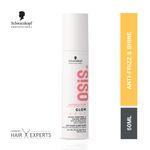 Buy Schwarzkopf Professional OSiS+ Glow Anti-Frizz Shine Serum I for Frizz Reduction and Shine | Vegan | Leave-In Hair Serum | Silicon free | 50ml - Purplle