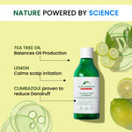 Buy Alps Goodness Tea Tree Oil, Lemon & Climbazole Anti-Dandruff Shampoo for Oily Scalp (290 ml) | Sulphate Free Shampoo| Silicone Free Shampoo | Gentle & Mild Cleansing Shampoo| Anti-Dandruff Shampoo| Shampoo for Oily Hair| Shampoo for Oily Scalp - Purplle