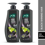 Buy Joy Hair Fruits Shining Black Conditioning Shampoo Enriched with Amla & Black Grapes (Pack of 2 X 650ml) - Purplle