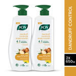 Buy Joy Natural Actives Dandruff Control and Scalp Nourish 4 in 1 Multi Action Conditioning Shampoo (Pack of 2 X 650ml) - Purplle
