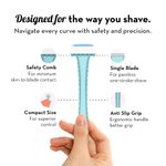 Buy Plush Reusable Bikini Razor (2 Pcs) for All Skin Types with German Precision Blades and Lubricating Strips - Purplle
