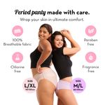 Buy Plush Disposable Overnight Period Panties for Women | Size - L/XL (90-120cm) | 5Pcs (Lilac Colour) 12 Hour Leak Protection - Purplle