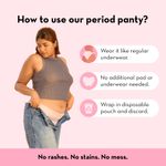Buy Plush Disposable Overnight Period Panties for Women | Size - L/XL (90-120cm) | 5Pcs (Lilac Colour) 12 Hour Leak Protection - Purplle