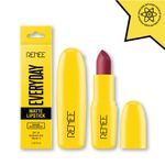 Buy RENEE Everyday Matte Lipstick 02 Toffee, Lightweight & Long Lasting, Intense Color Payoff with Creamy Matte Finish, Enriched with Vitamin C, Hyaluronic acid & SPF 30, 3 gm - Purplle