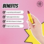 Buy RENEE Everyday Matte Lipstick 02 Toffee, Lightweight & Long Lasting, Intense Color Payoff with Creamy Matte Finish, Enriched with Vitamin C, Hyaluronic acid & SPF 30, 3 gm - Purplle
